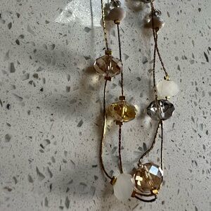 C.A.K.E Multi-Color Neutral Toned Beaded Necklace